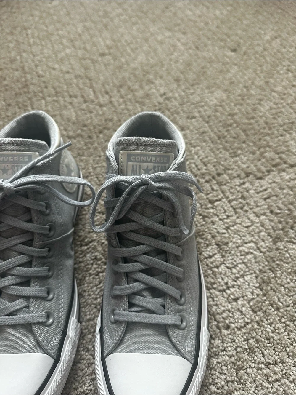 NWOT Grey Converse Chuck Taylor All Star Madison Mid sneakers women’s size 7 - Picture 5 of 7